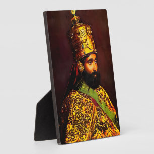 Haile Selassie HIM Jah Rastafari Rasta Roots Fotoplatte