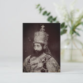 Haile Selassie - HIM - Rastafari - Postcard Postkarte (Stehend Vorderseite)