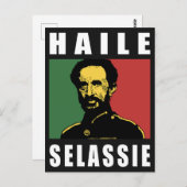 Haile Selassie - HIM - Rastafari - Postcard Postkarte (Vorne/Hinten)