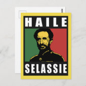 Haile Selassie - HIM - Rastafari - Postcard Postkarte (Vorne/Hinten)