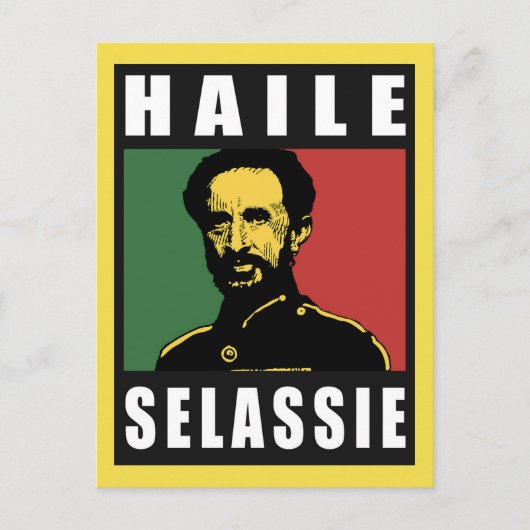 Haile Selassie - HIM - Rastafari - Postcard Postkarte (Vorderseite)