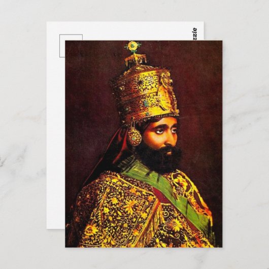 Haile Selassie - HIM - Rastafari - Postcard Postkarte (Vorne/Hinten)