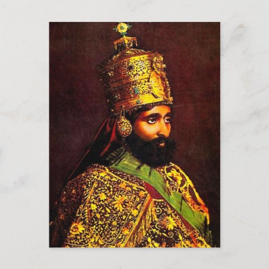 Haile Selassie - HIM - Rastafari - Postcard Postkarte (Vorderseite)