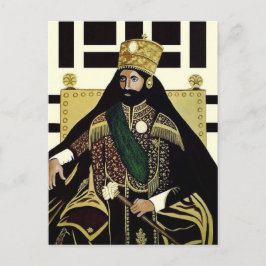 Haile Selassie - HIM - Rastafari - Postcard Postkarte