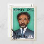 Haile Selassie - HIM - Rastafari - Postcard Postkarte (Vorne/Hinten)