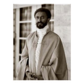 Haile Selassie - HIM - Rastafari - Wood Poster (Vorderseite)