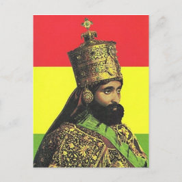 Haile Selassie I - HIM - Jah Rastafari - Postcard Postkarte