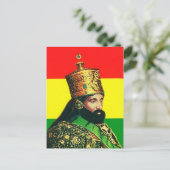 Haile Selassie I - HIM - Jah Rastafari - Postcard Postkarte (Stehend Vorderseite)