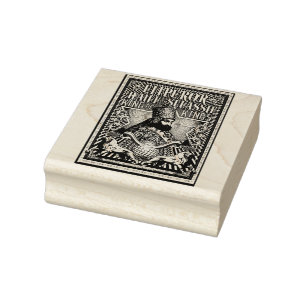 Haile Selassie I Jah Rastafari Holz-Kunst-Stempel Gummistempel