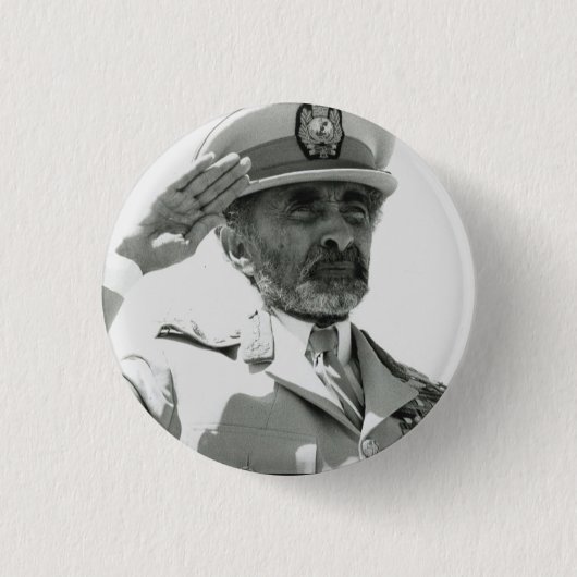 Haile Selassie I Jah Rastafari Reggae Rasta Button (Vorderseite)