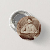 Haile Selassie I Jah Rastafari Reggae Rasta Button (Vorne & Hinten)