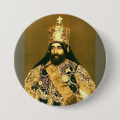 Haile selassie I Knopf Button (Vorderseite)
