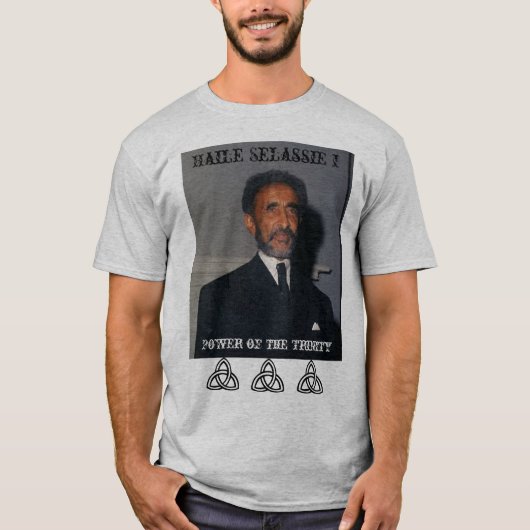 Haile Selassie I Power der Dreiheit T-Shirt (Vorderseite)