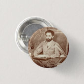 Haile Selassie - Jah - Messiah - Rastafari - Schal Button (Vorne & Hinten)