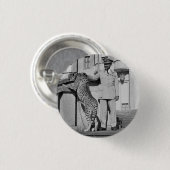 Haile Selassie - Jah - Messiah - Rastafari - Schal Button (Vorne & Hinten)