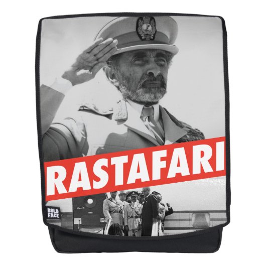 Haile Selassie - Jah Rastafari - Emperor Rucksack (Vorderseite)