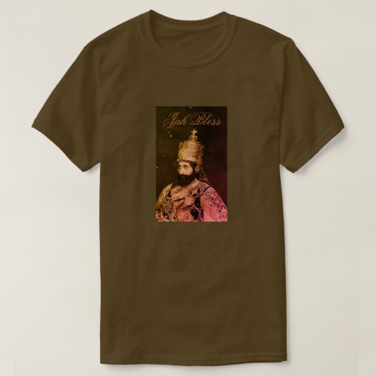 Haile Selassie Jah Rastafari Rasta Reggae INI Love T-Shirt (Design vorne)