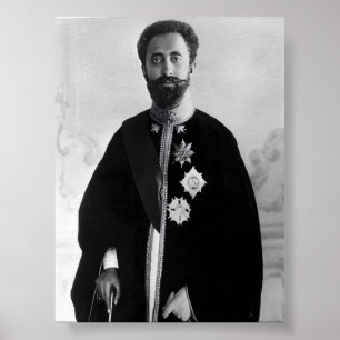 Haile Selassie Jah Rastafari Rasta Reggae Roots Poster