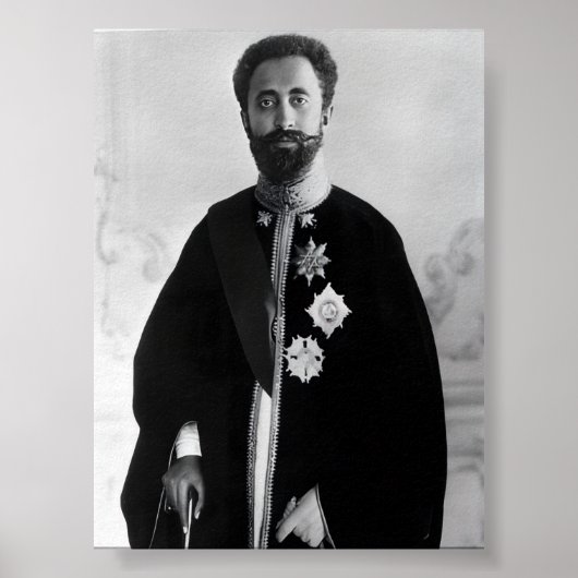 Haile Selassie Jah Rastafari Rasta Reggae Roots   Poster (Vorne)