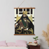 Haile Selassie Jah Rastafari Rasta Reggae Roots   Wandteppich Mit Holzrahmen (Schlafzimmer)