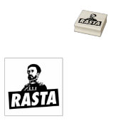 Haile Selassie Jah Rastafari Rasta Roots Stamp Gummistempel (Stempel)