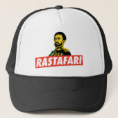 Haile Selassie - Jah Rastafari - Reggae Cap Truckerkappe (Vorderseite)