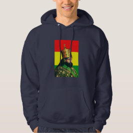 Haile Selassie Jah Rastafari Reggae Rasta Roots Hoodie