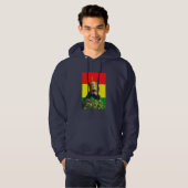 Haile Selassie Jah Rastafari Reggae Rasta Roots  Hoodie (Vorne ganz)