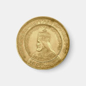 Haile Selassie Jah Rastafari Reggae Rasta Roots Magnet (Vorne)