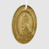 Haile Selassie Jah Rastafari Reggae Rasta Roots Ornament (Vorderseite)