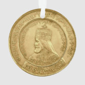 Haile Selassie Jah Rastafari Reggae Rasta Roots Ornament (Rückseite)