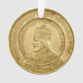 Haile Selassie Jah Rastafari Reggae Rasta Roots  Ornament
