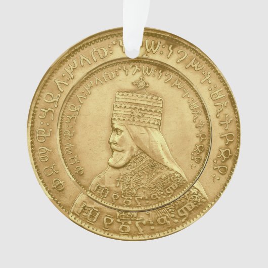 Haile Selassie Jah Rastafari Reggae Rasta Roots  Ornament (Vorderseite)