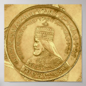 Haile Selassie Jah Rastafari Reggae Rasta Roots Poster (Vorne)