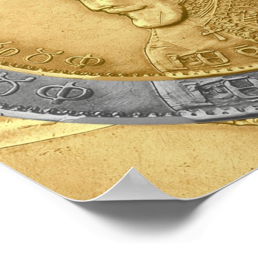 Haile Selassie Jah Rastafari Reggae Rasta Roots Poster (Ecke)