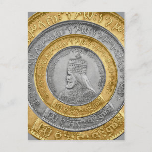 Haile Selassie Jah Rastafari Reggae Rasta Roots Postkarte