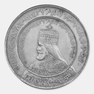 Haile Selassie Jah Rastafari Reggae Rasta Roots Runder Aufkleber
