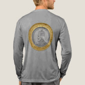 Haile Selassie Jah Rastafari Reggae Rasta Roots  Tri-Blend Shirt (Rückseite)