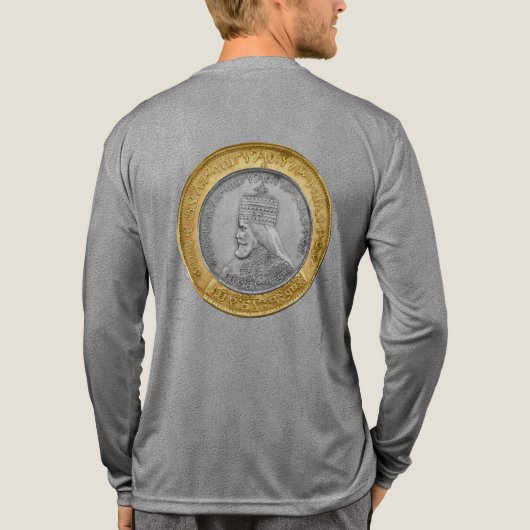 Haile Selassie Jah Rastafari Reggae Rasta Roots Tri-Blend Shirt (Rückseite)