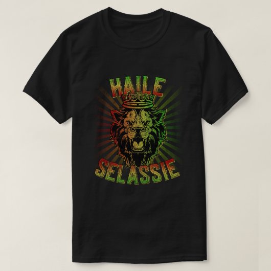 Haile Selassie Jah Rastafari T-Shirt (Design vorne)