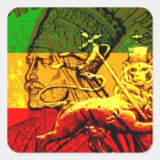 Haile Selassie King of Kings Sticker (Vorderseite)