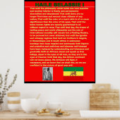 Haile Selassie-Krieg-Rede vor dem UN-Leinwand-Post Poster (Küche)