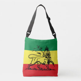 Haile Selassie - Lion of Judah - Reggae Roots Bag Tragetaschen Mit Langen Trägern