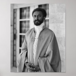 Haile Selassie Lion Rasta Solomon Jah Rastafari Poster