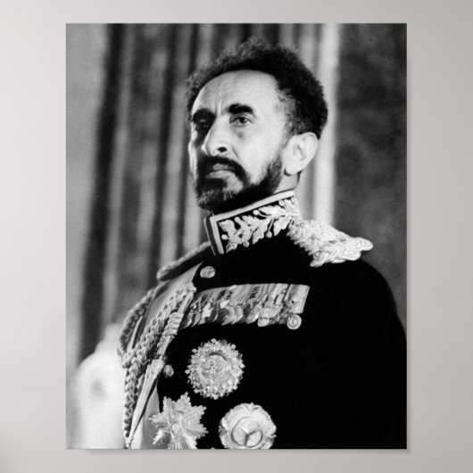 Haile Selassie Lion Rasta Solomon Jah Rastafari Poster (Vorne)