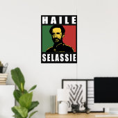 Haile Selassie Lion Rasta Solomon Jah Rastafari Poster (Heimbüro)