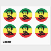 Haile Selassie - Messiah - Jah Rastafari Sticker (Blatt)