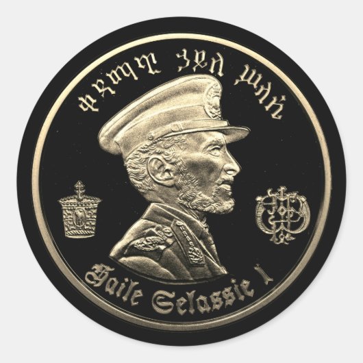 Haile Selassie - Messiah - Jah Rastafari Sticker (Vorderseite)