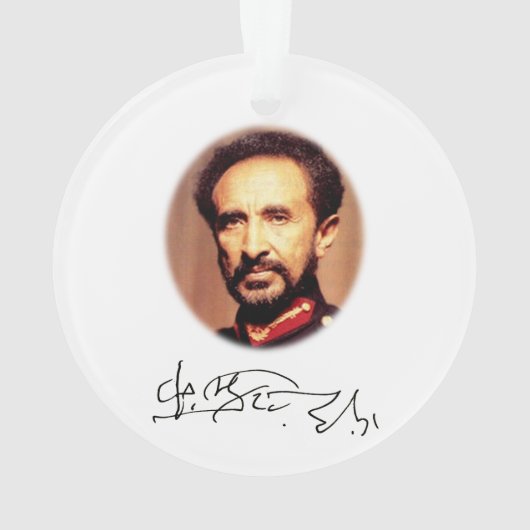 Haile Selassie Ornament (Rückseite)