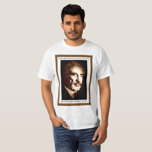 Haile Selassie Porträt-Shirt T-Shirt (Vorne ganz)